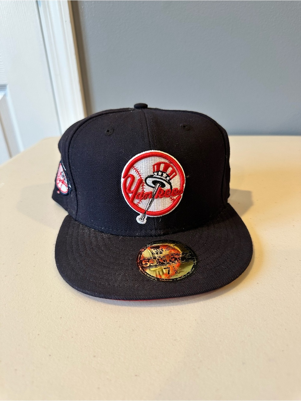 NEW YORK YANKEES "TOP HAT LOGO" (100TH ANN ) NEW ERA 59FIFTY FITTED - Picture 6 of 8